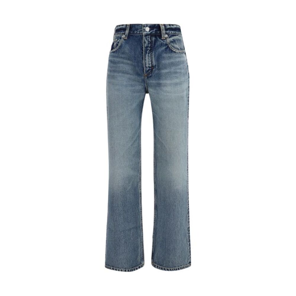 Alaïa Women Straight-Leg Denim Jeans